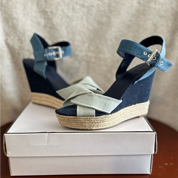 Guess Denim Wedges size 10 - Picture 4 of 11